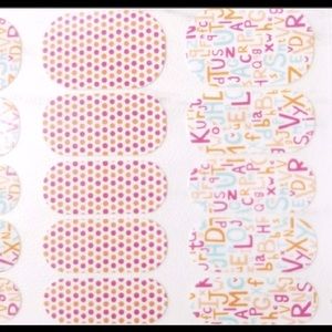 Jamberry Juniors Nail Wraps ABC 123 New/Full Sheet